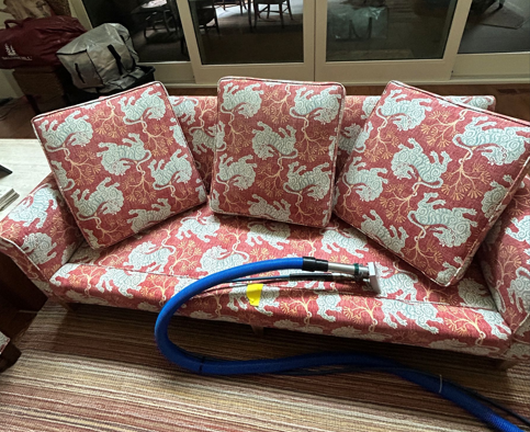 Professional upholstery cleaning in Dover MA